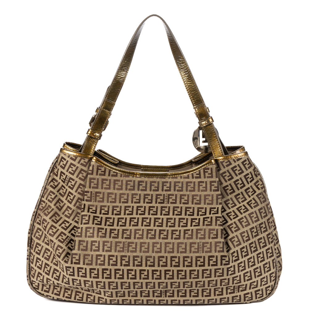 Shoulder Bag Shopper Tote Bag Green Zucchino Canvas