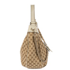 Shoulder Bag Large Emily Chain Large Beige Monogrammed Canvas