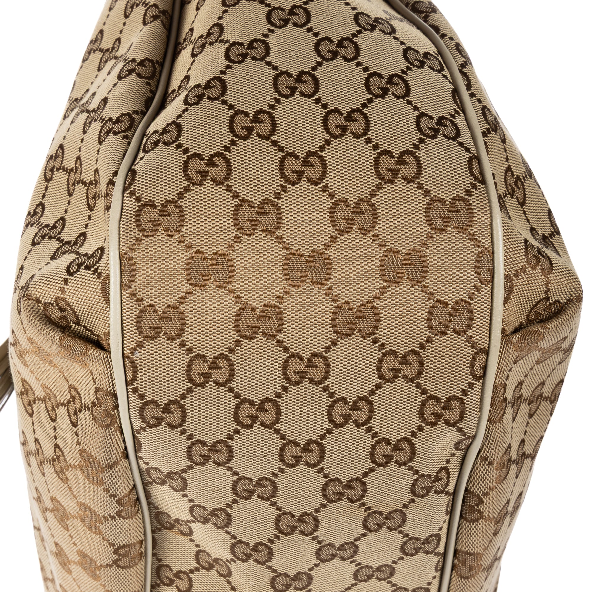 Shoulder Bag Large Emily Chain Large Beige Monogrammed Canvas
