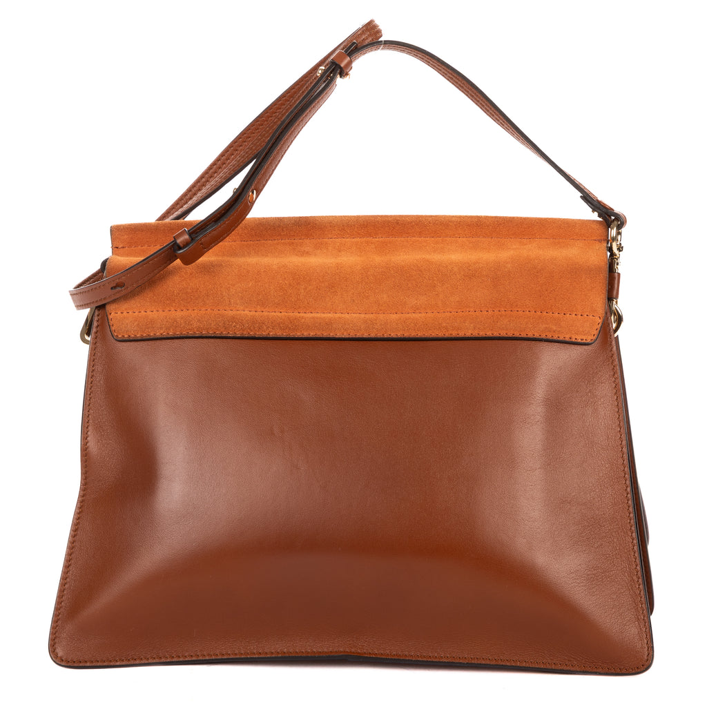 Shoulder Bag Medium Faye Bag Medium Brown Calfskin/Suede Leather