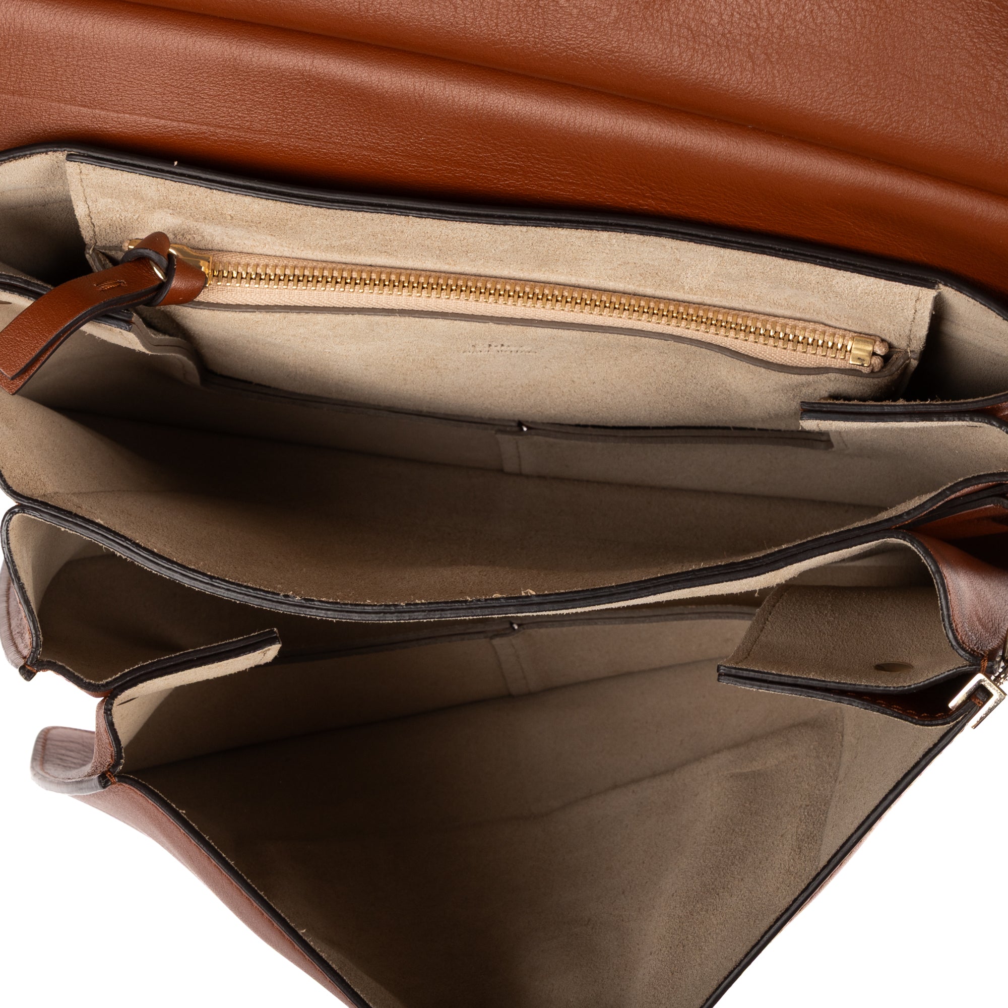 Shoulder Bag Medium Faye Bag Medium Brown Calfskin/Suede Leather