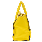 Shoulder Bag Mini Lugagge Bag Yellow Grained Calfskin Leather