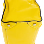 Shoulder Bag Mini Lugagge Bag Yellow Grained Calfskin Leather