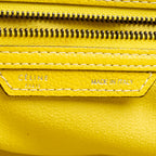 Shoulder Bag Mini Lugagge Bag Yellow Grained Calfskin Leather