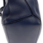 Shoulder Bag Small Puzzle Bag Small Navy Grained Calfskin Leather