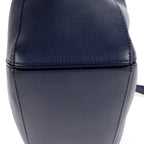 Shoulder Bag Small Puzzle Bag Small Navy Grained Calfskin Leather