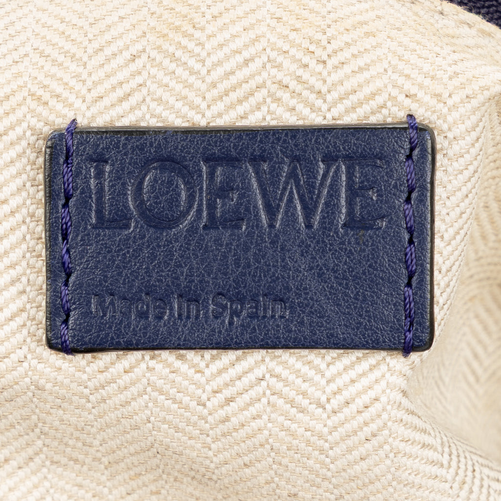 Shoulder Bag Small Puzzle Bag Small Navy Grained Calfskin Leather