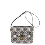 Shoulder Bag Ltd. Ed. 1854 Pochette Metis MM Black Jacquard Textile Canvas
