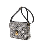 Shoulder Bag Ltd. Ed. 1854 Pochette Metis MM Black Jacquard Textile Canvas