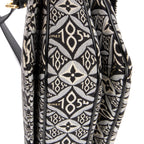 Shoulder Bag Ltd. Ed. 1854 Pochette Metis MM Black Jacquard Textile Canvas