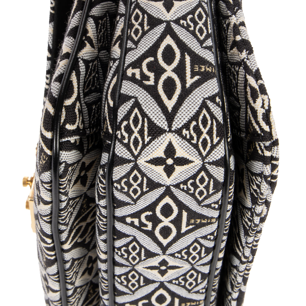 Shoulder Bag Ltd. Ed. 1854 Pochette Metis MM Black Jacquard Textile Canvas