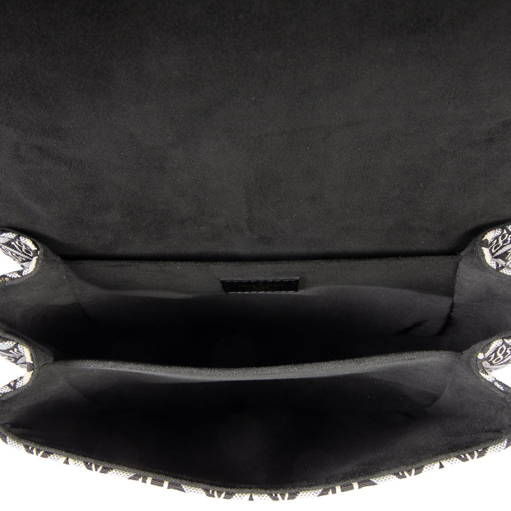 Shoulder Bag Ltd. Ed. 1854 Pochette Metis MM Black Jacquard Textile Canvas