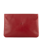 Clutch Anagram Logo Clutch Red Nappa Leather