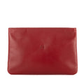 Clutch Anagram Logo Clutch Red Nappa Leather