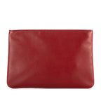 Clutch Anagram Logo Clutch Red Nappa Leather