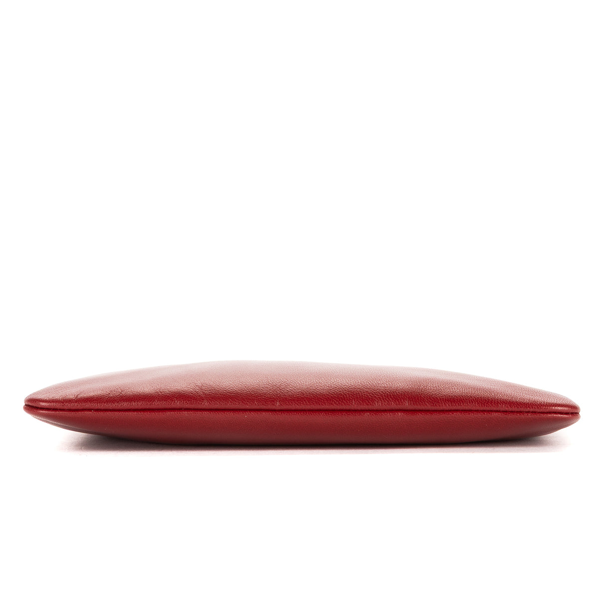 Clutch Anagram Logo Clutch Red Nappa Leather