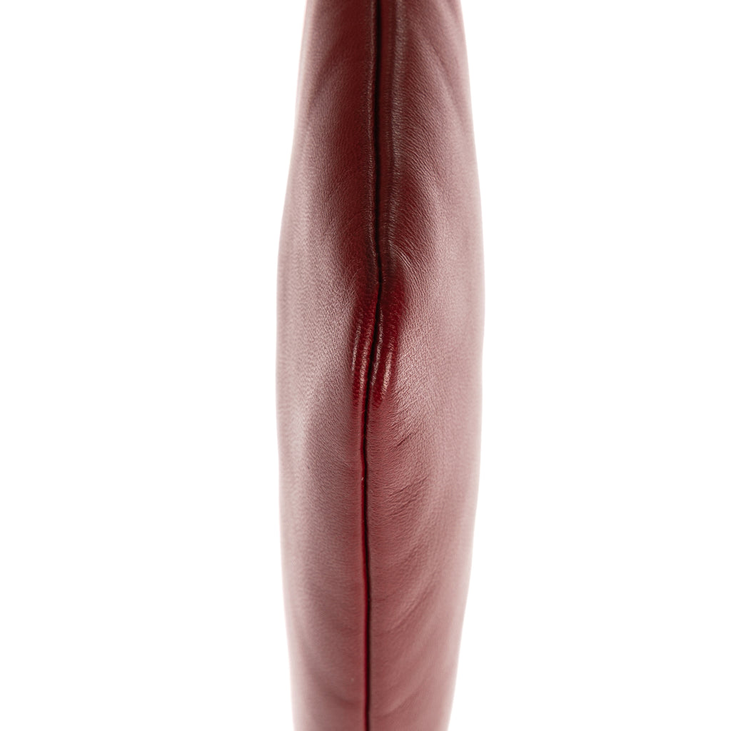 Clutch Anagram Logo Clutch Red Nappa Leather