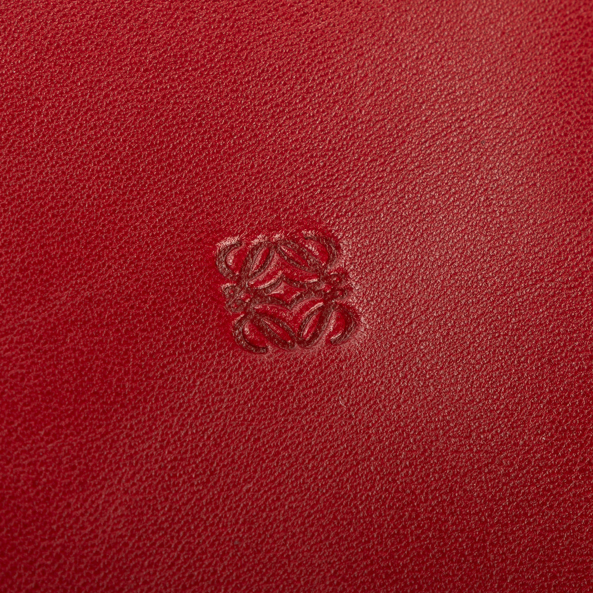 Clutch Anagram Logo Clutch Red Nappa Leather
