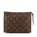 Pouch Vintage Toilet Pouch Brown Monogram Canvas