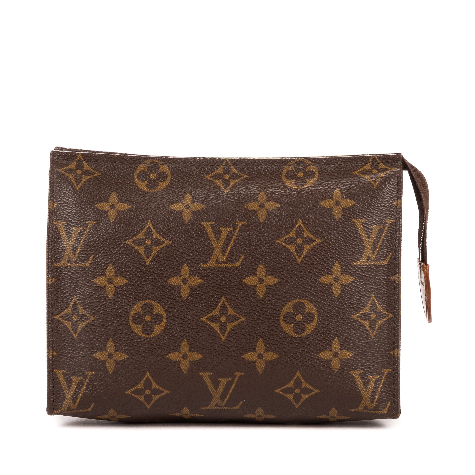 Pouch Vintage Toilet Pouch Brown Monogram Canvas