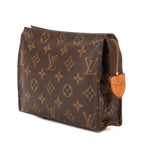 Pouch Vintage Toilet Pouch Brown Monogram Canvas