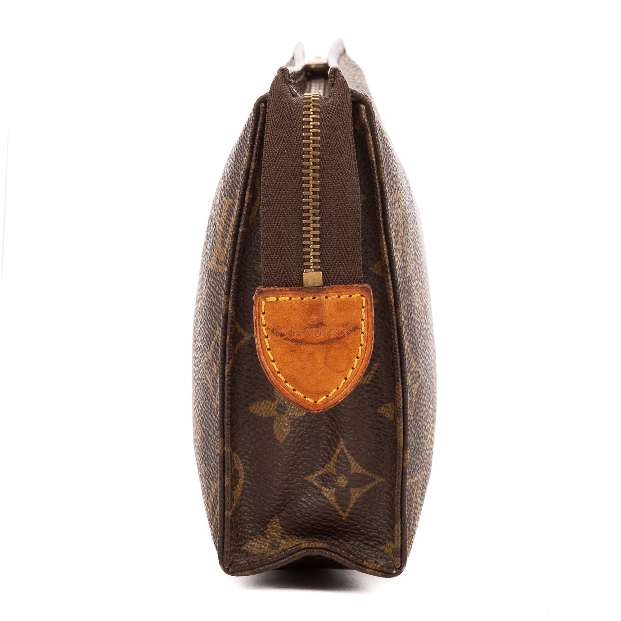 Pouch Vintage Toilet Pouch Brown Monogram Canvas