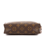 Pouch Vintage Toilet Pouch Brown Monogram Canvas