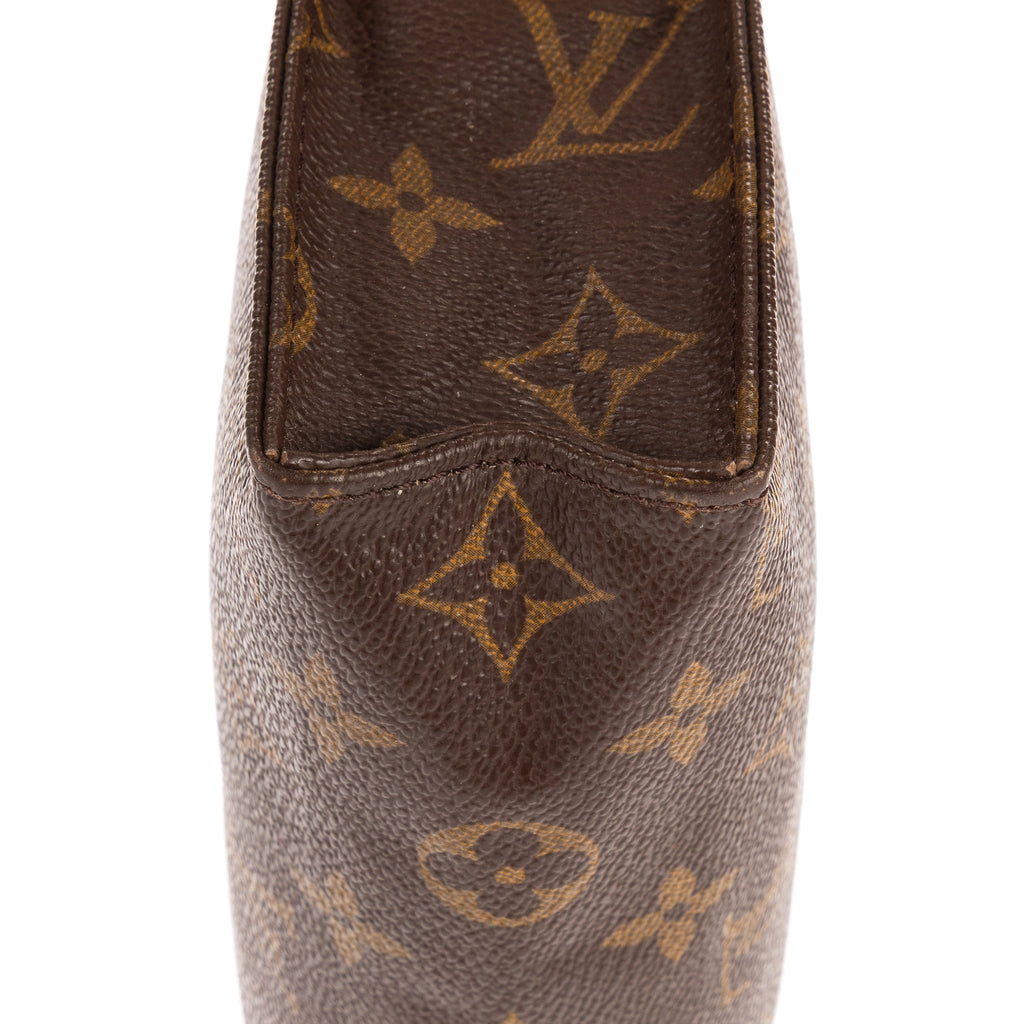 Pouch Vintage Toilet Pouch Brown Monogram Canvas