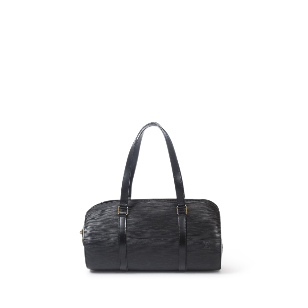 Louis Vuitton Black Epi Soufflot with Pouch Handbag Louis Vuitton