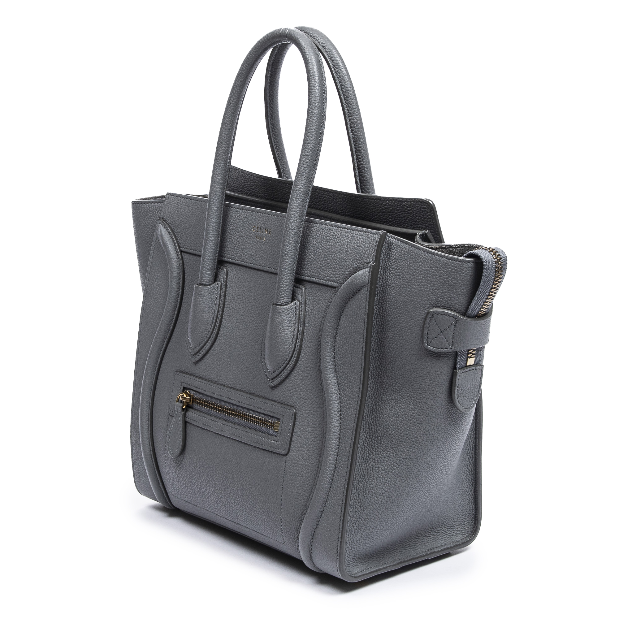 celine micro luggage grey