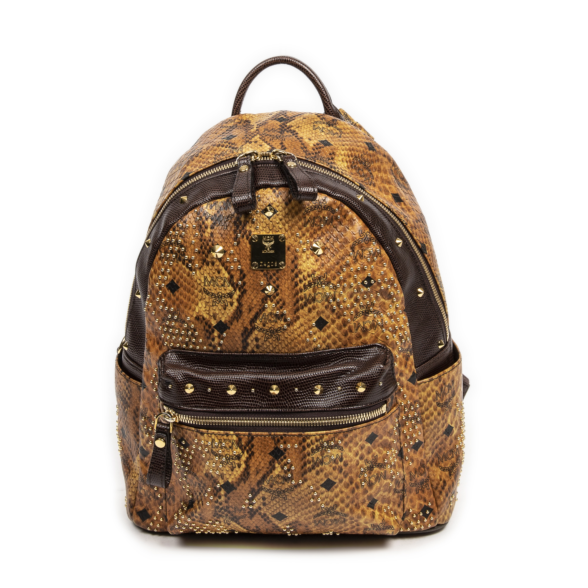 Mcm snakeskin backpack best sale