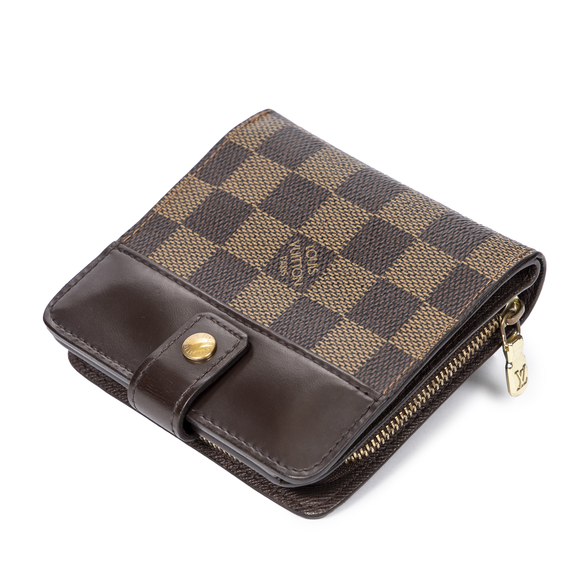 Louis Vuitton Damier Ebene Compact Zippy Wallet