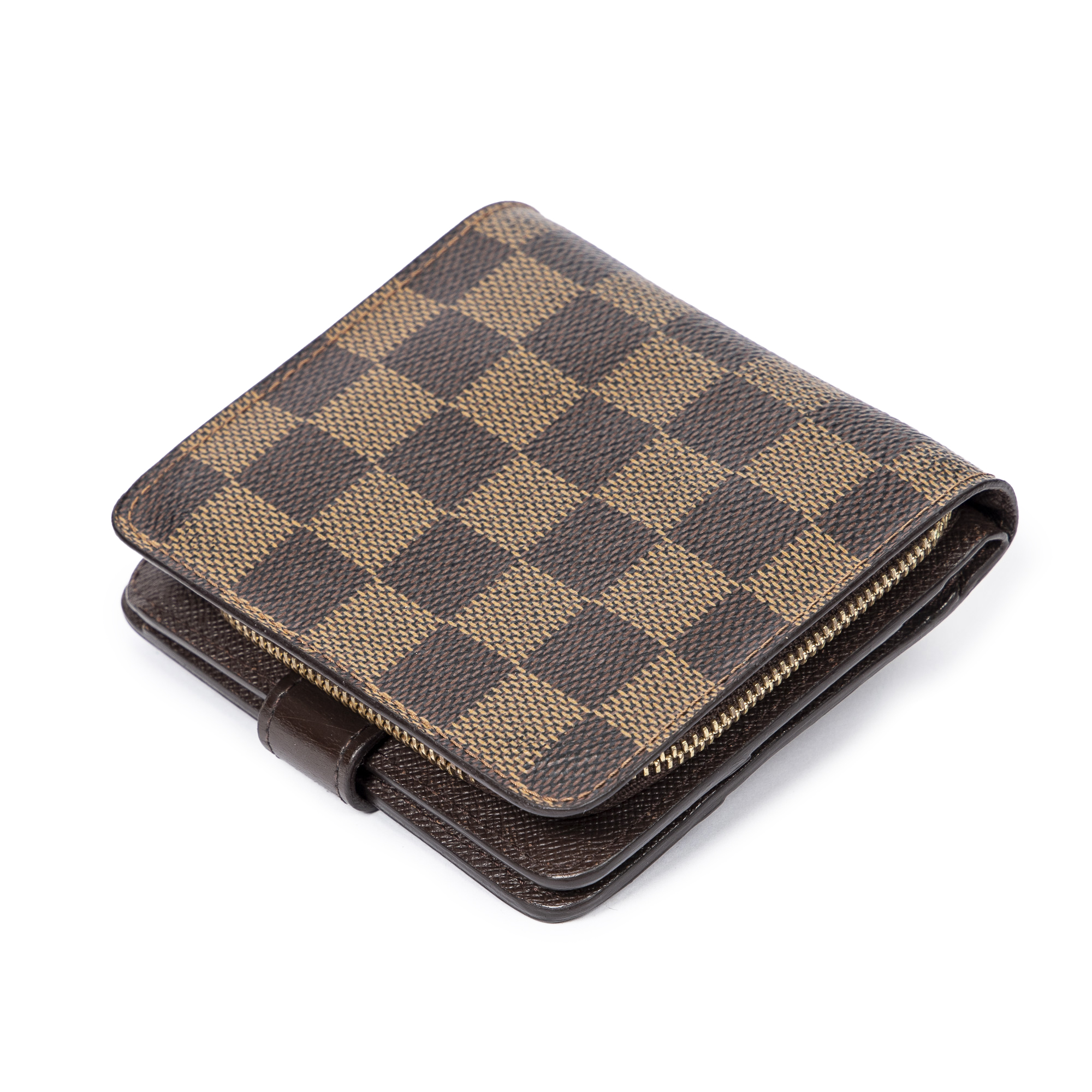 Louis Vuitton Damier Ebene Porte Monnaie Zip Wallet