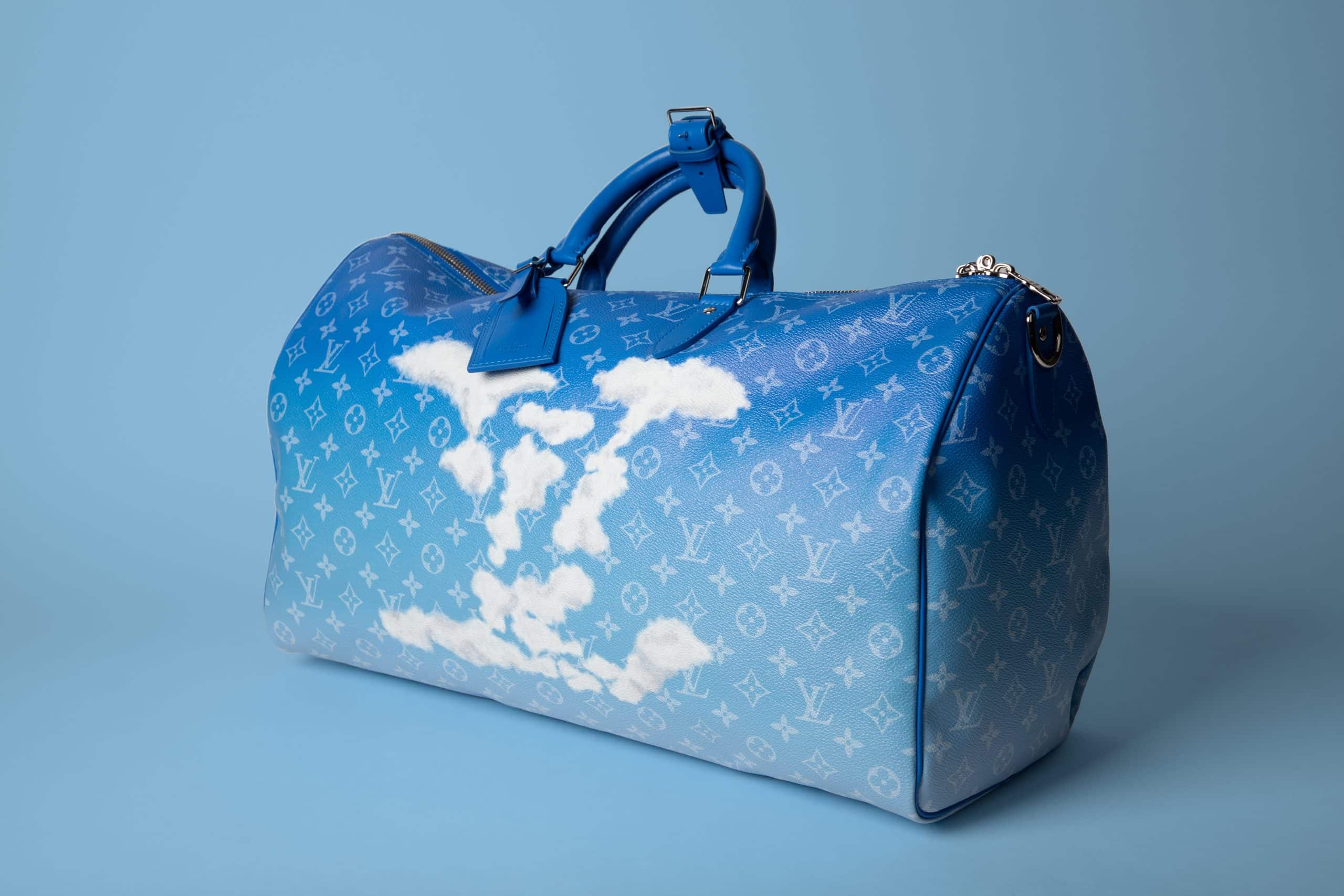 Louis Vuitton LV Women Men Luggage bag color cloud printing gradient