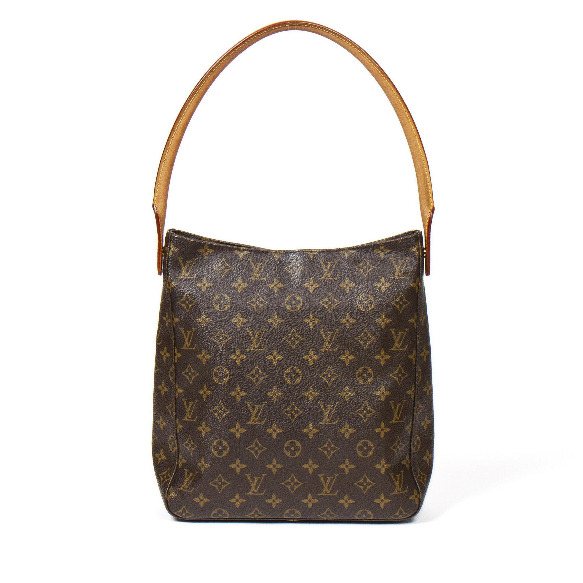 LOUIS VUITTON Looping GM Monogram Canvas Shoulder Bag Brown