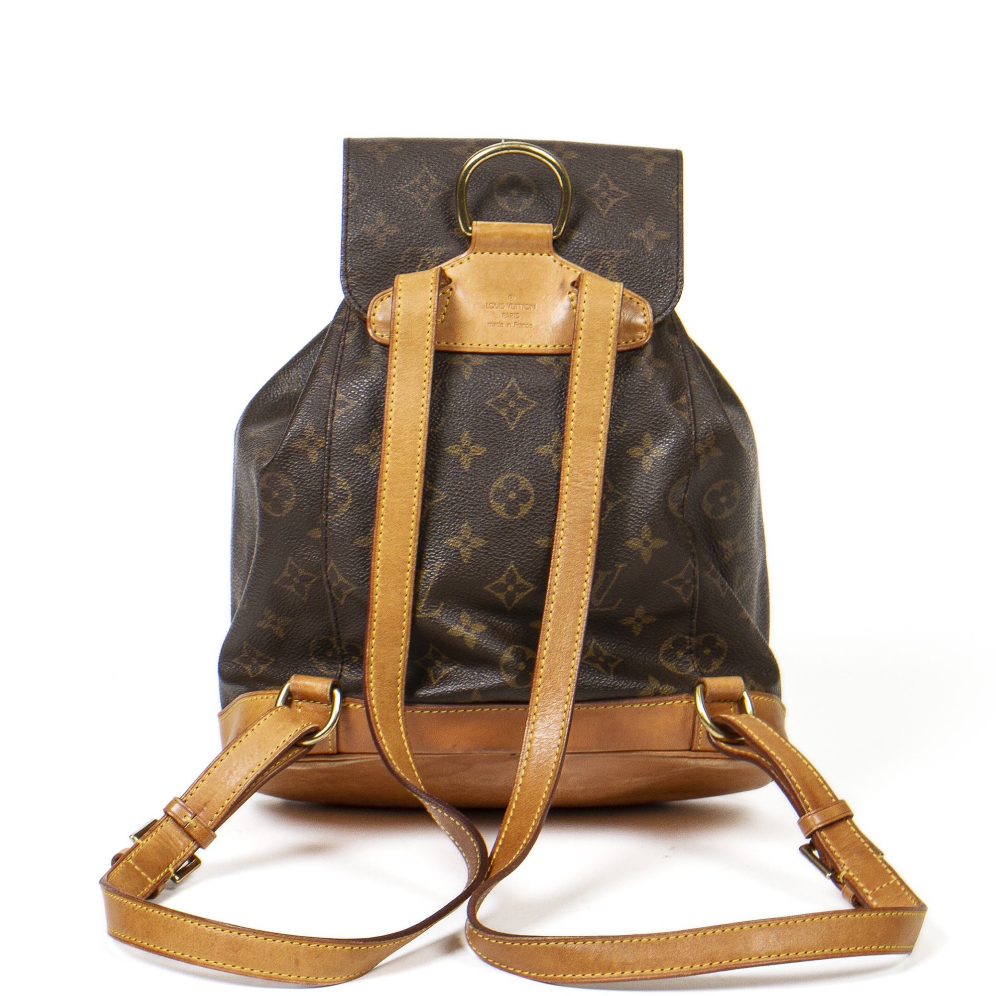 Louis Vuitton Montsouris Backpack MM Brown Canvas Vintage