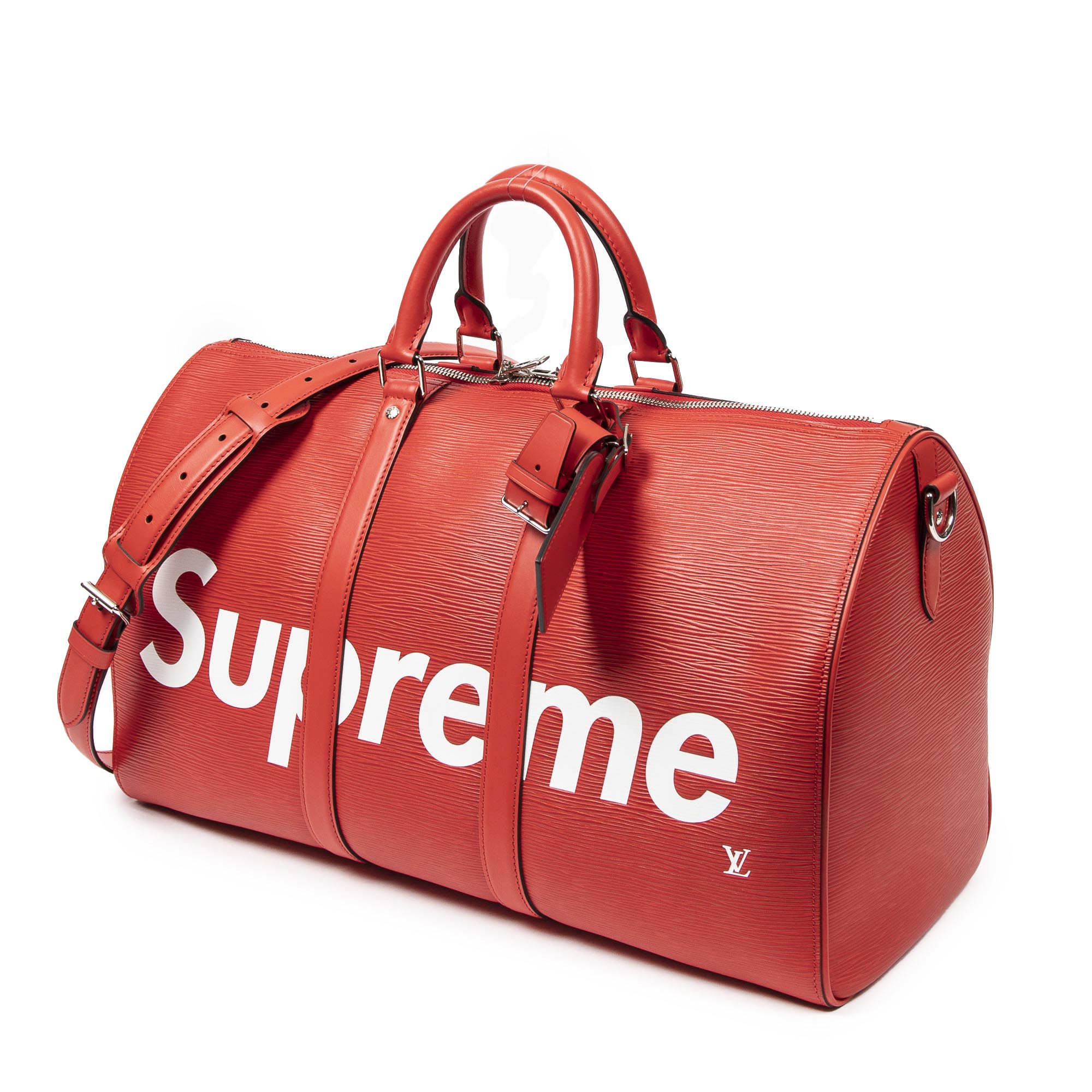 Ltd. Ed. Louis Vuitton x Supreme Keepall Bandouliere 45