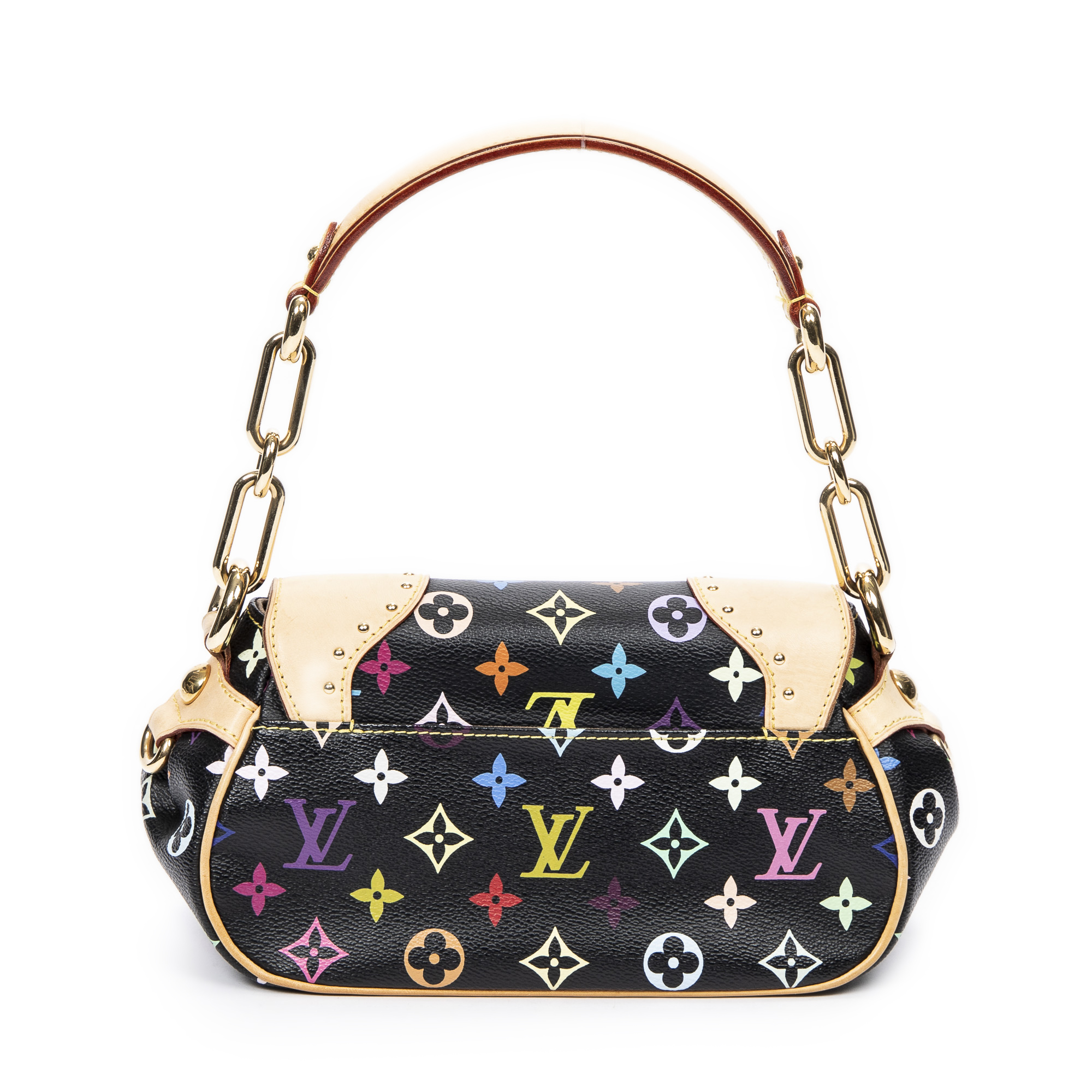 LOUIS VUITTON Multicolor Marilyn Black Monogram Hand Bag , Limited