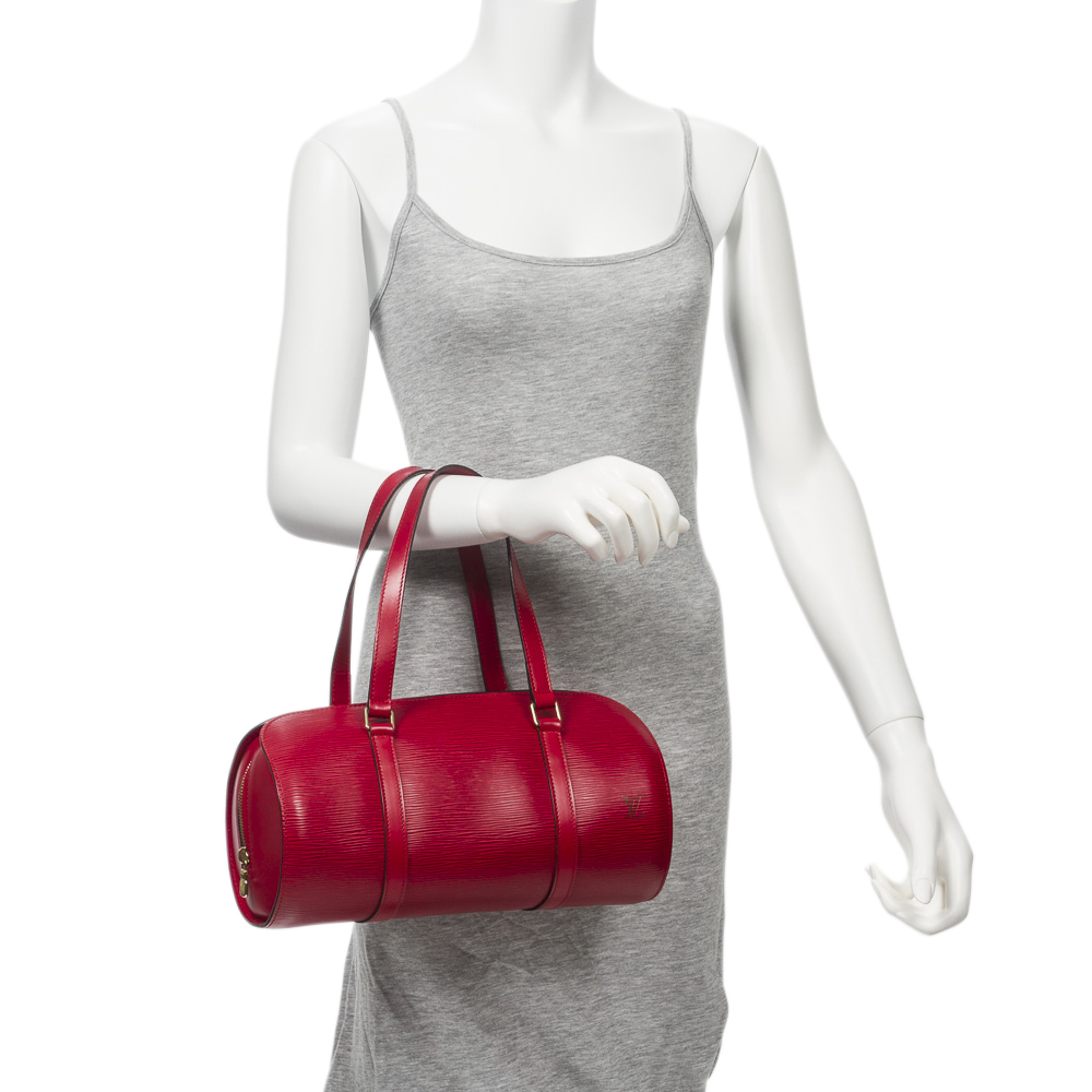 Louis Vuitton Red Epi Leather Soufflot Bag Louis Vuitton