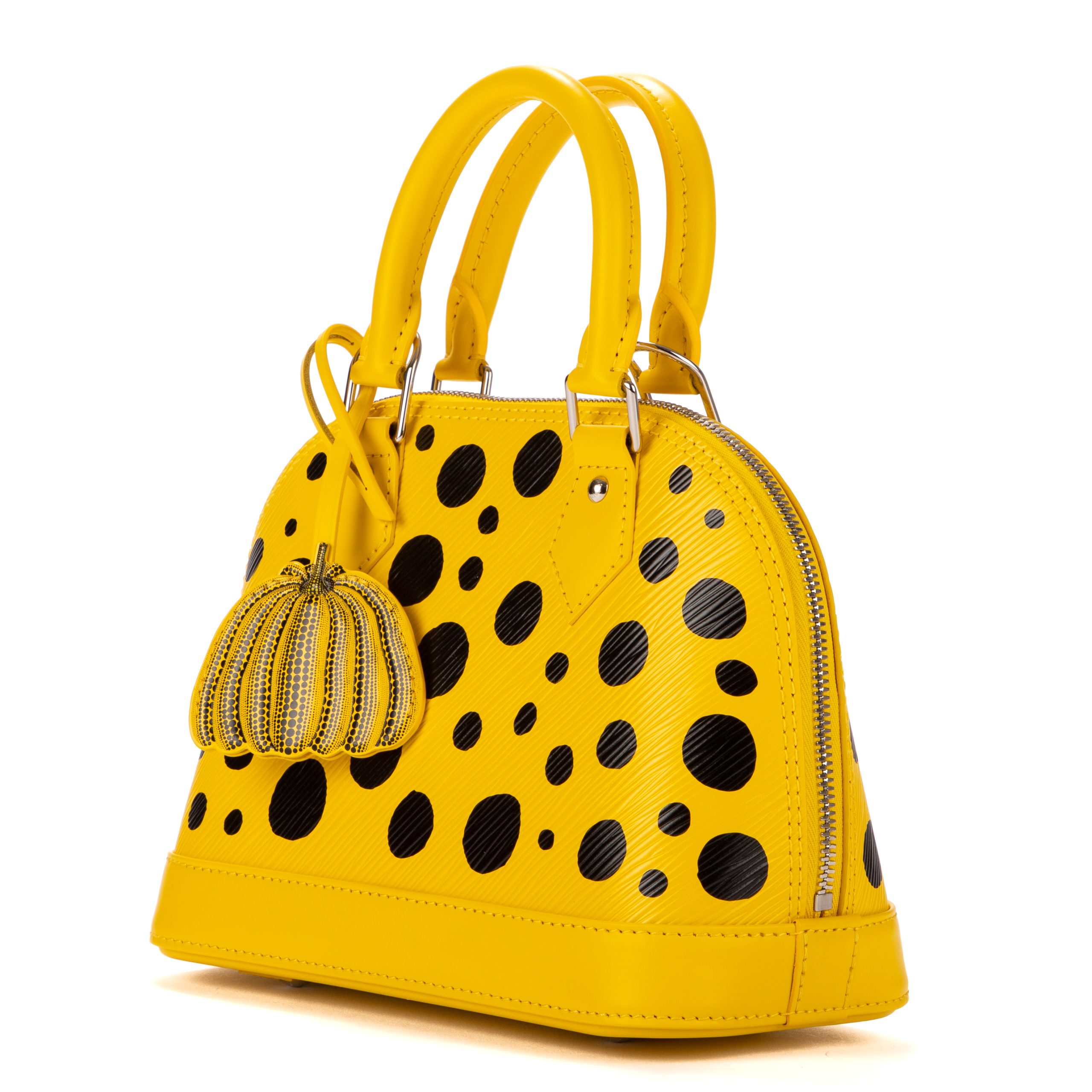 Louis Vuitton x Yayoi Kusama Alma BB Yellow/Black in Grained