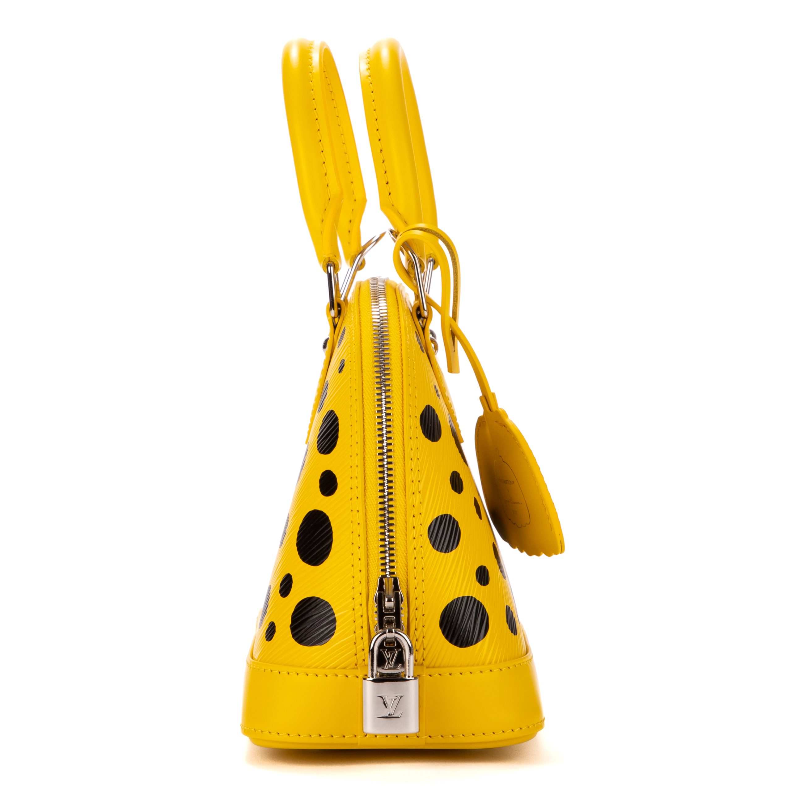 Louis Vuitton x Yayoi Kusama Alma BB Yellow/Black in Grained