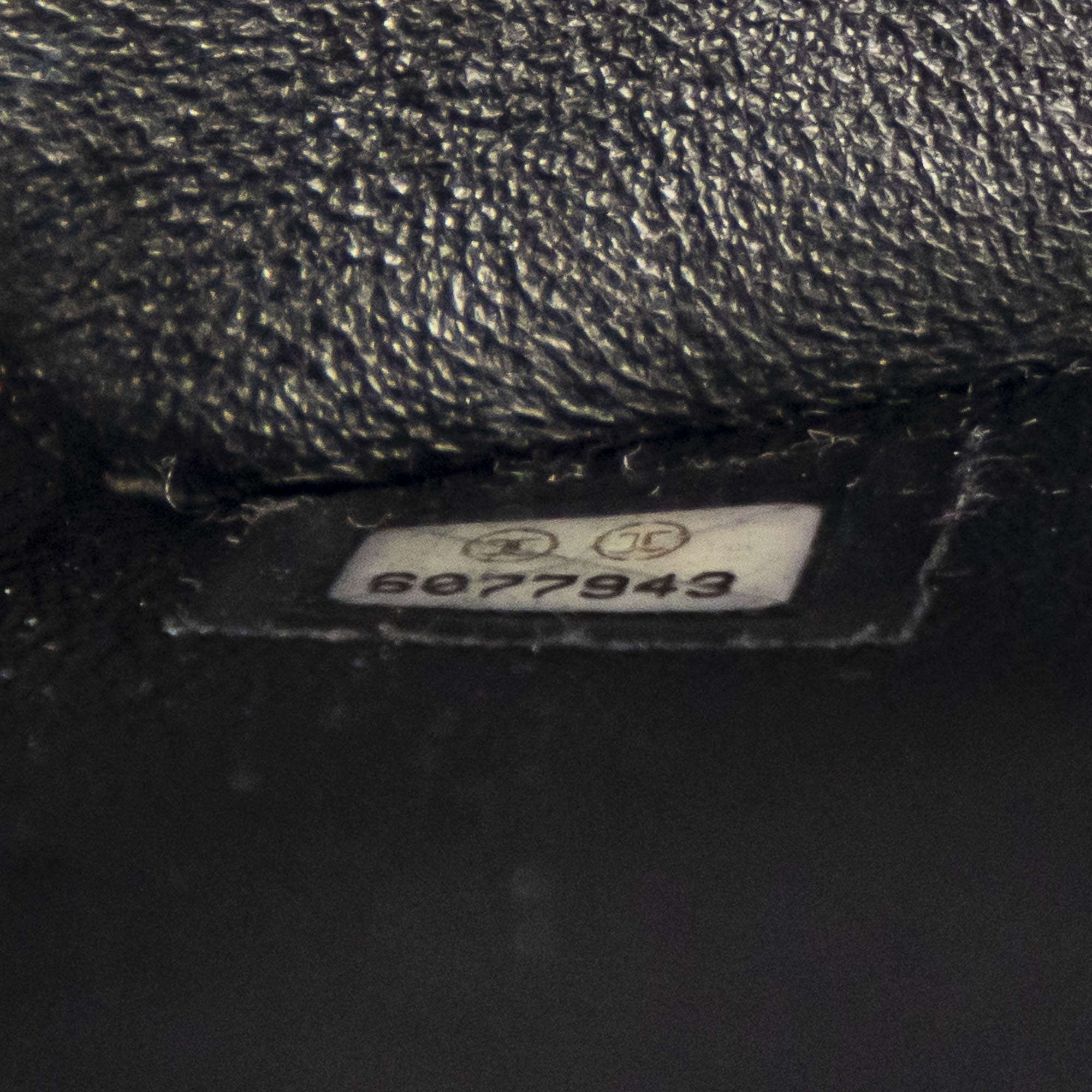 chanel bag without serial number