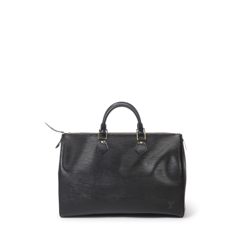 Louis Vuitton Black Epi Speedy 35 Handbag Louis Vuitton