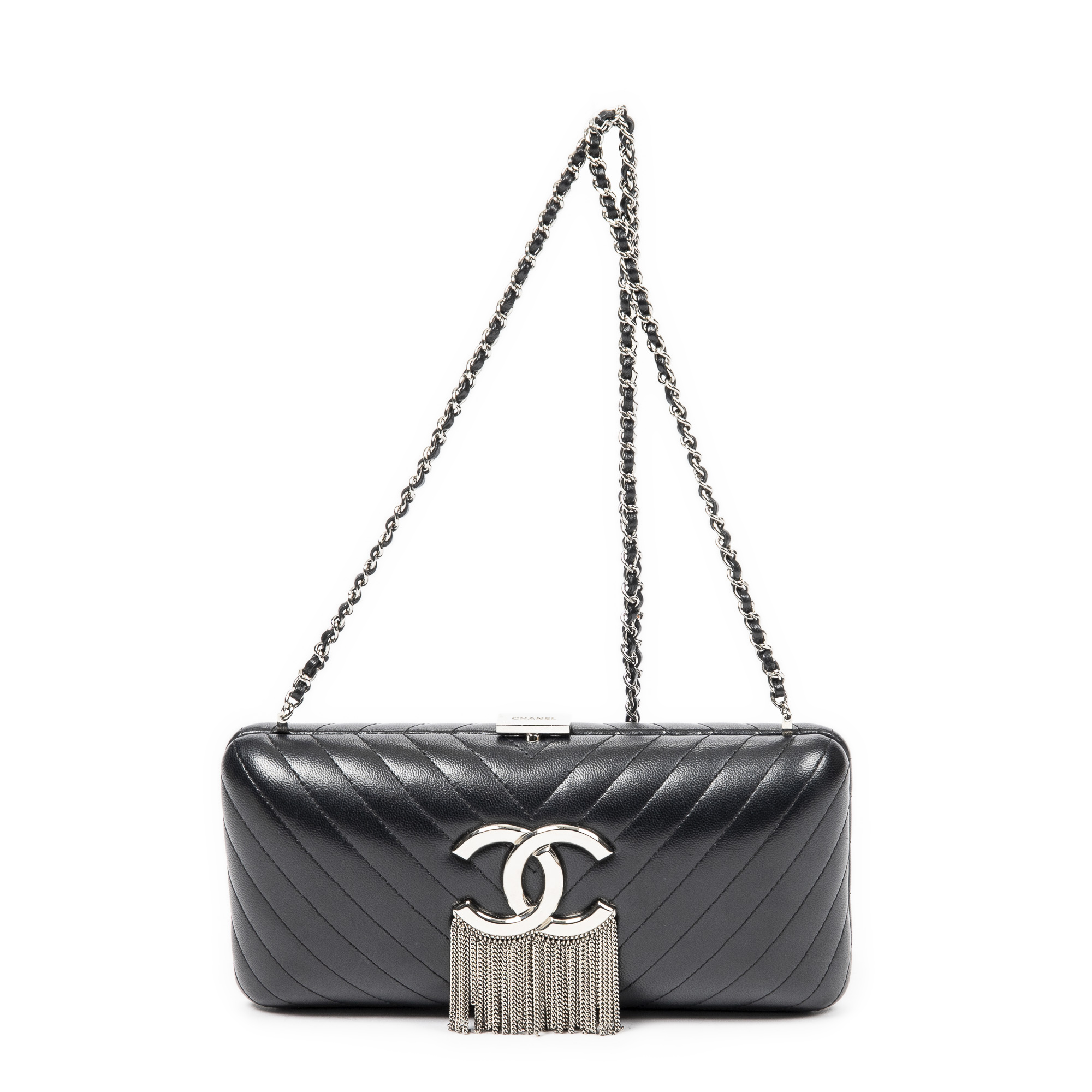 Chain Fringe Clutch - BrandCo Paris