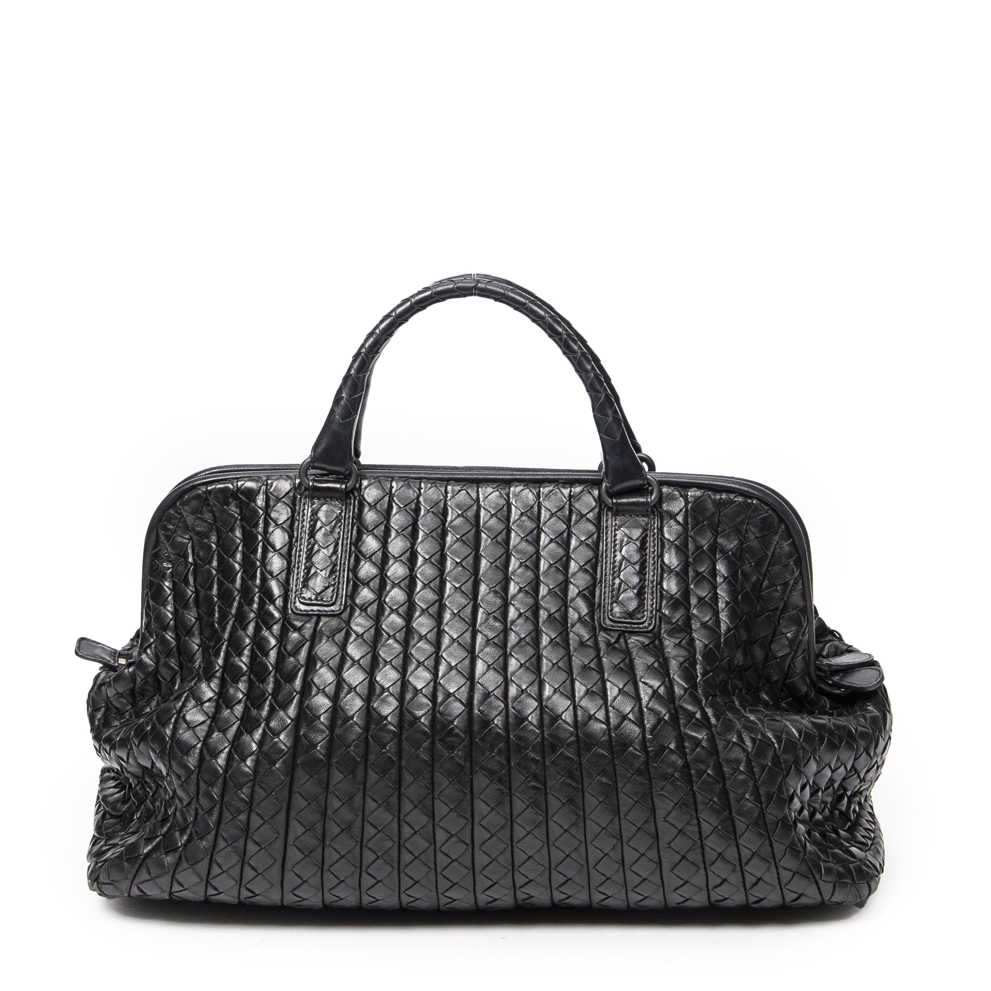 Bottega Doctor's Bag en Noir Cuir intrecciato BrandCo Paris