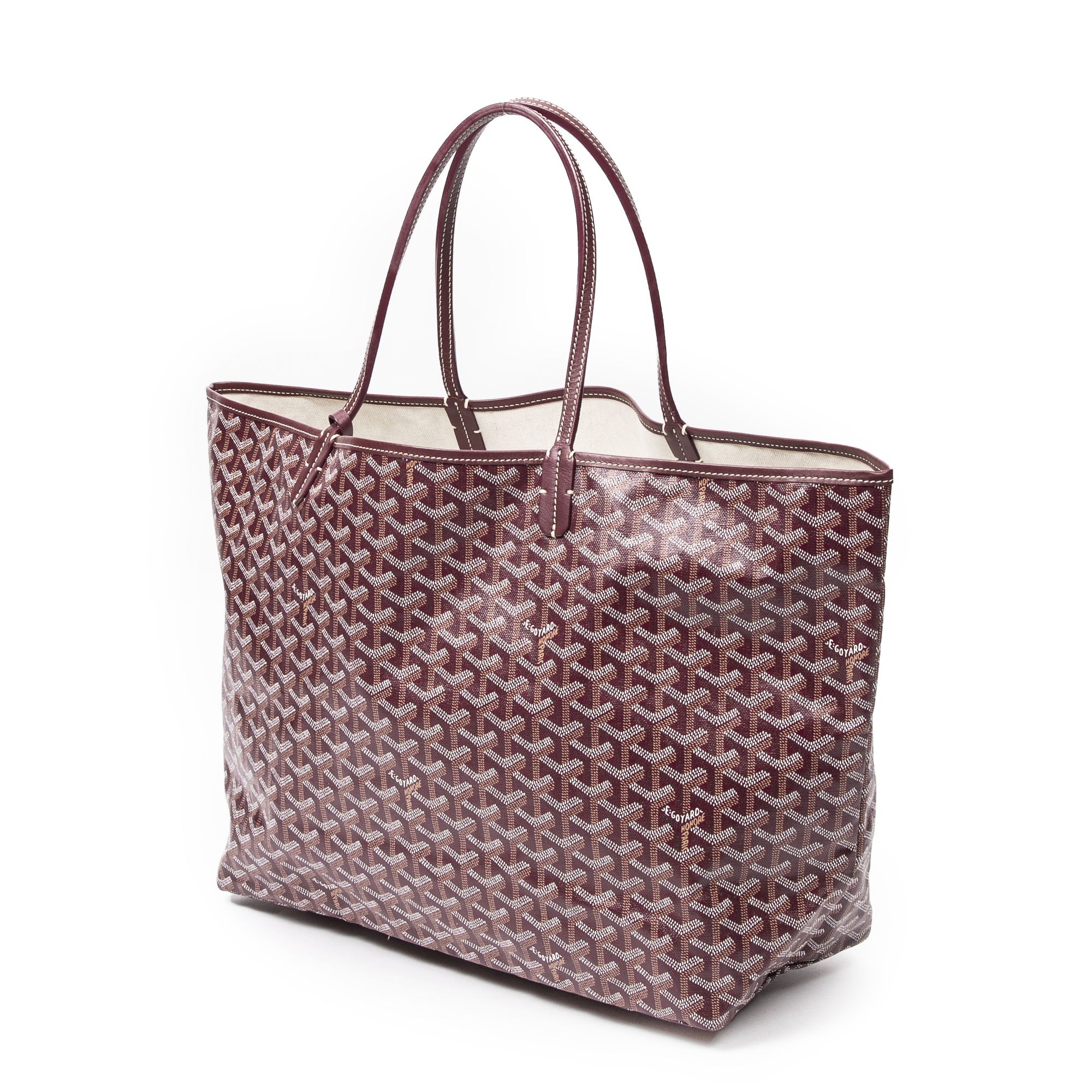 Goyard Goyardine St. Louis Mini Tote w/Pouch - Burgundy Totes, Handbags -  GOY35537