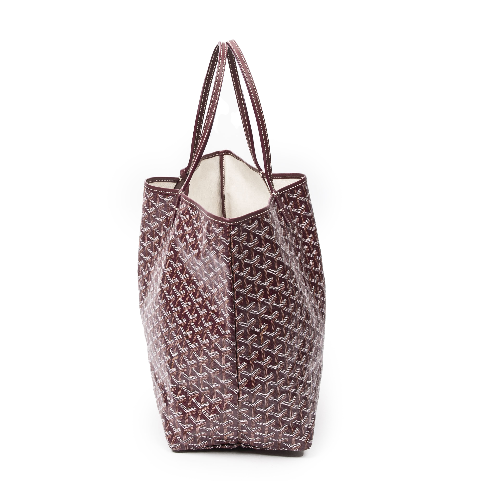 Goyard St. Louis GM Burgundy Tote Bag