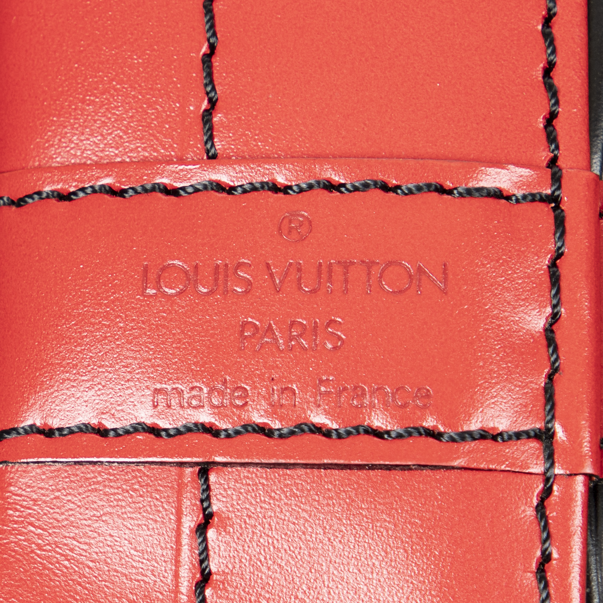 Louis Vuitton Noe Bicolor Black Stitching Gm