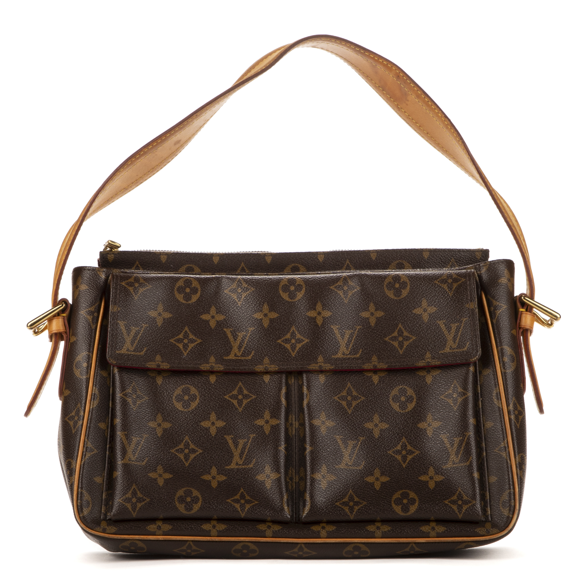 Louis Vuitton Viva Cite Shoulder Bag GM Brown Canvas *Excellent Condition*