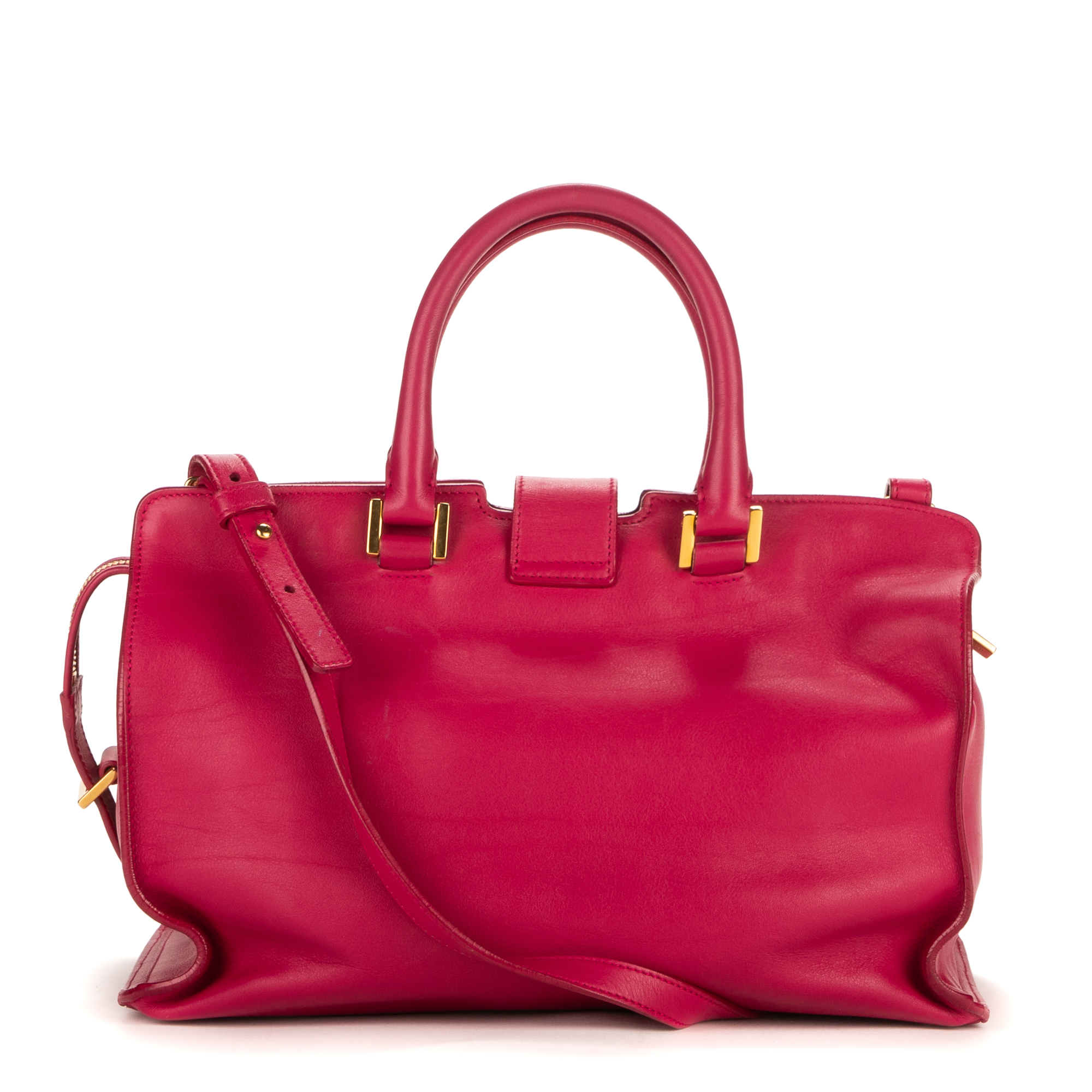 Yves Saint Laurent Small Cabas Chyc 0 en Rose Cuir de veau BrandCo Paris